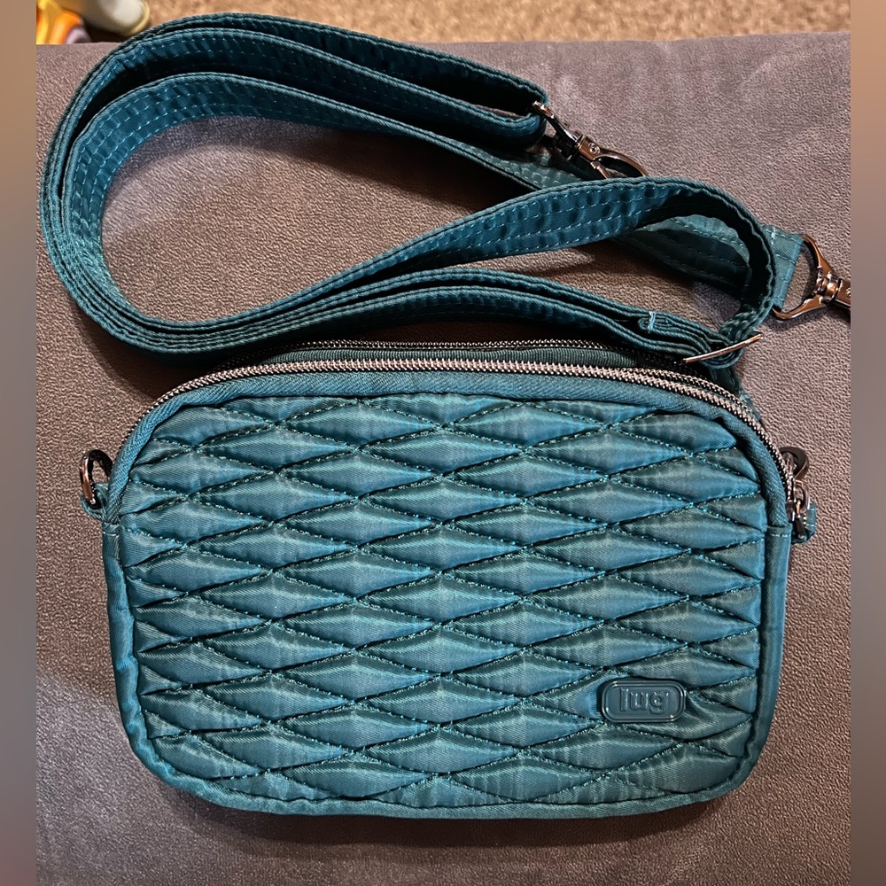 Lug coupe teal convertible crossbody